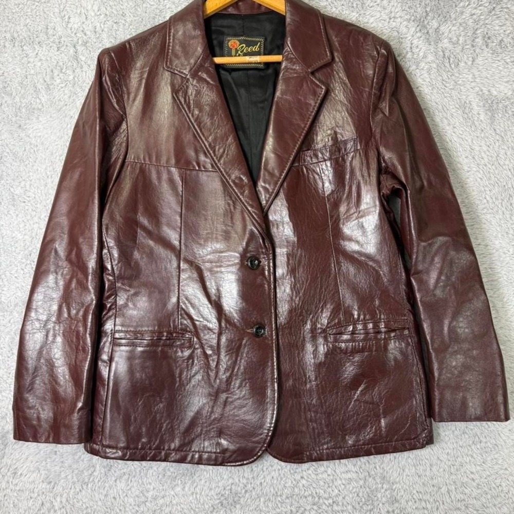 Reed true vintage Brown leather blazer